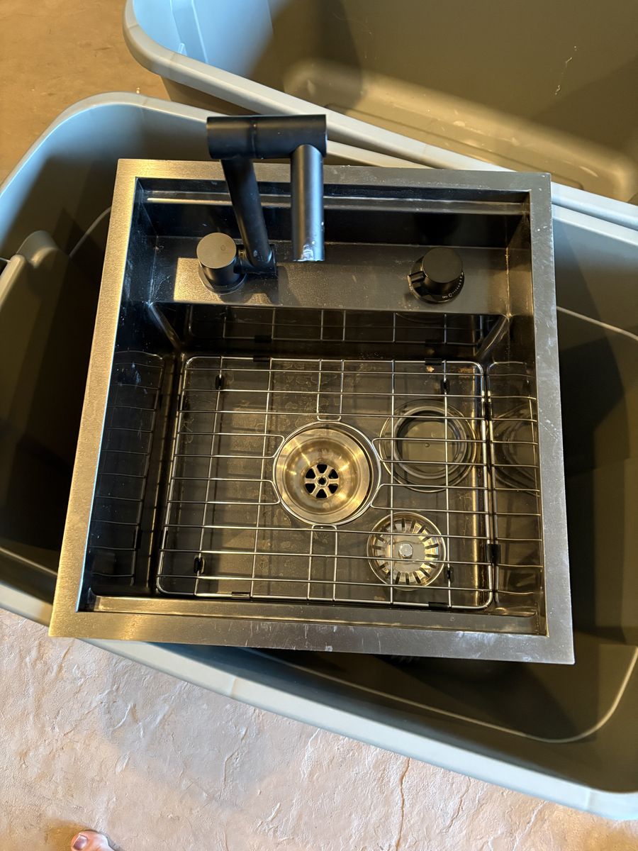 Van, Camper, RV Sink with foldable faucet