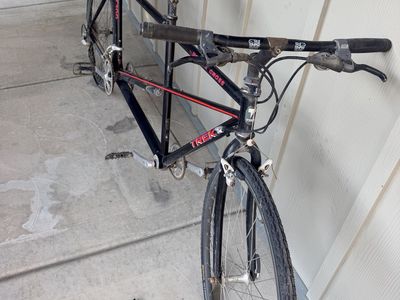 Vintage Trek T100 Double Cross Tandem Road Bike - Black