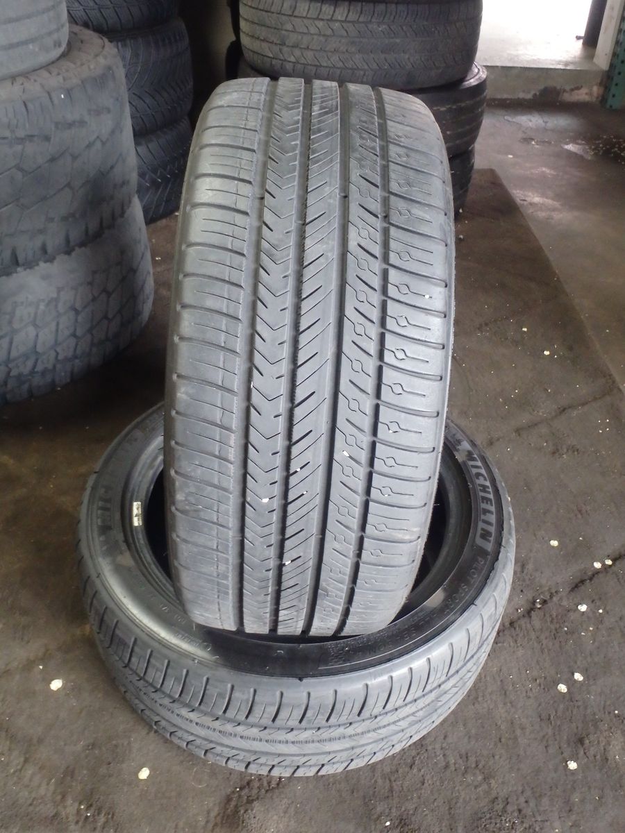 225/45R17 MICHELIN PILOT SPORT A/S PAIR OF TWO USED TIRES