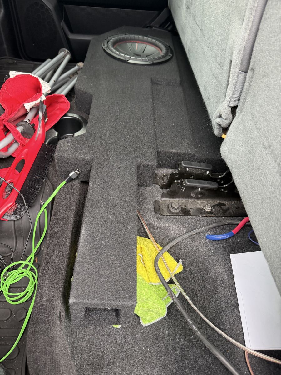 Ram under seat truck box.Kicker Car Subwoofer with Custom Box - Excellent Condition