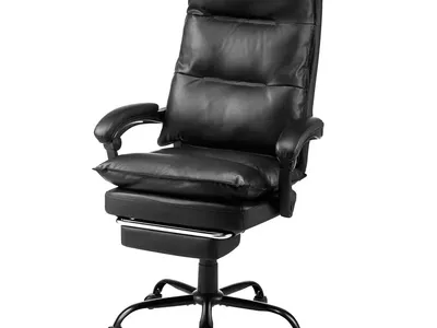 Executive Office Chair with Footrest, 400Lb