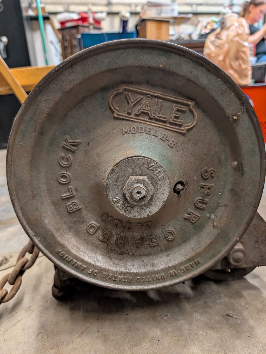 Yale Model BB Spur Geared Block Chain Hoist Heavy Duty