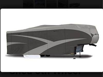 5th wheel cover—Adco Products 52257 Designer Series SFS Aqua Shed RV Cover - 37'1"-40'