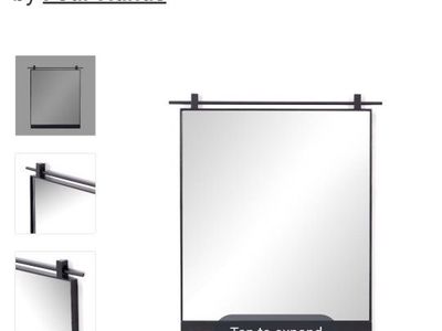 Designer Four Hands Chico Small Mirror - Antiqued Iron Wall Mirror