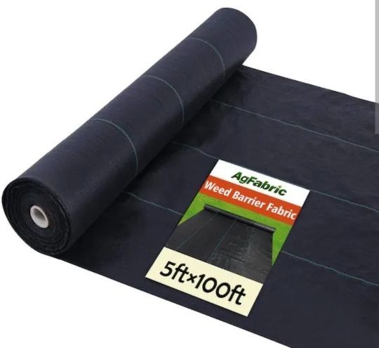AgFabric Woven Weed Barrier Landscape Fabric Ground Cover 5ft x 100ft