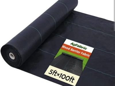 AgFabric Woven Weed Barrier Landscape Fabric Ground Cover 5ft x 100ft