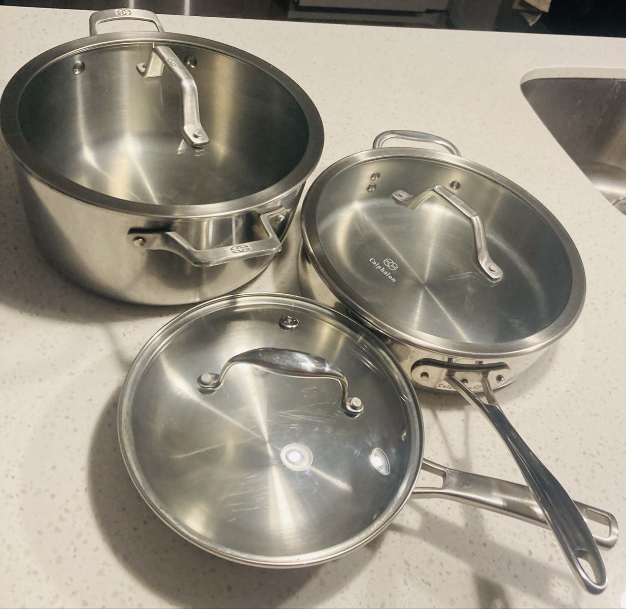 Calphalon Stainless Steel cookware set, 6 pieces