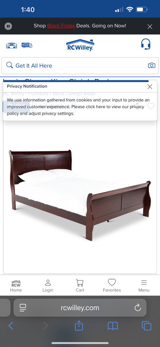 Queen Sleigh Bed