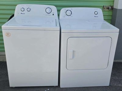 wonderful Amana Top Load Washer & Electric Dryer Set, free delivery