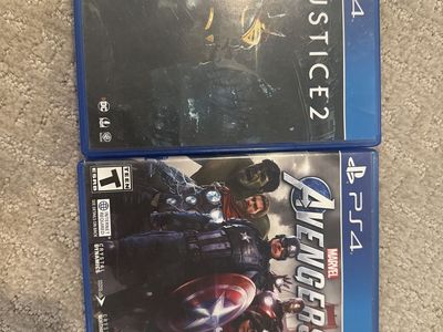 PS4 Games Bundle: Marvel's Avengers & Injustice 2 - Action-Packed Fighting & Adventure