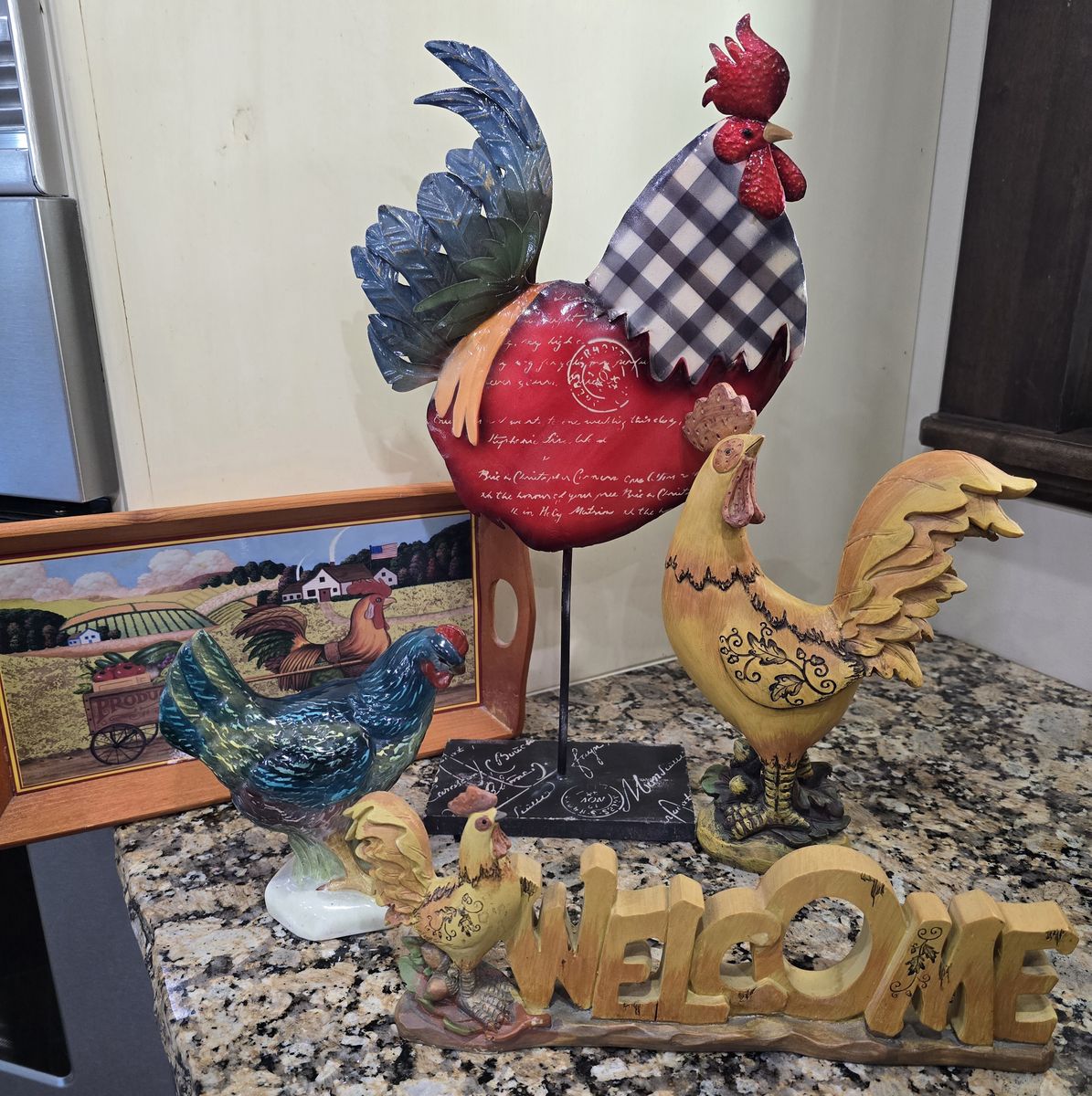 Rooster Decor - 5 Pieces 