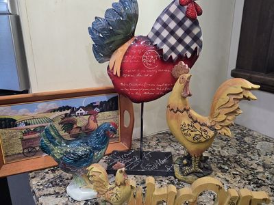 Rooster Decor - 5 Pieces