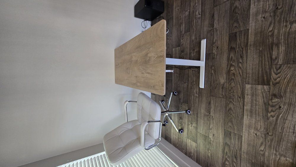 Adjustable solid wood standing desk