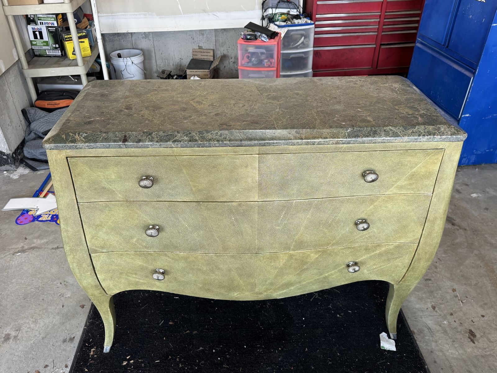 Thomasville Bogart Collection 3-Drawer Dresser with Marble Top