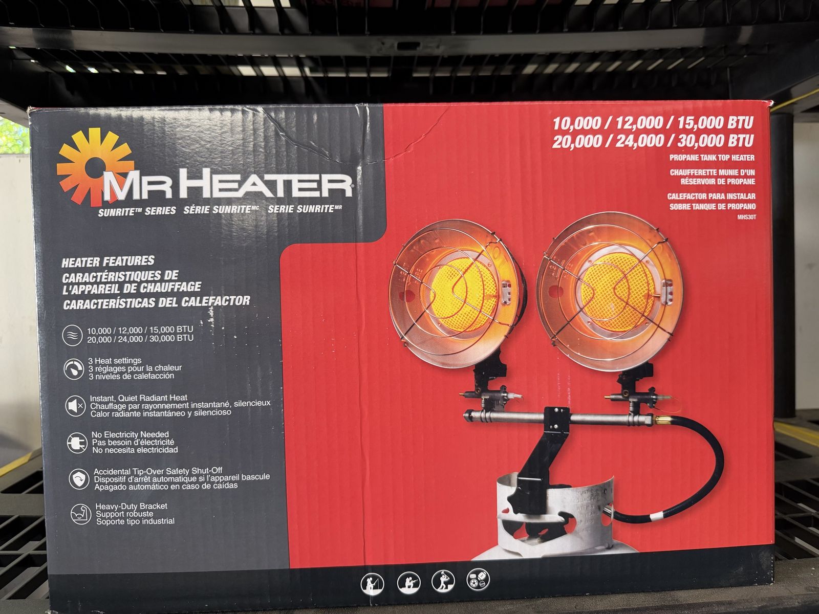Mr. Heater MHS30T Sunrite Series Propane Tank Top Heater - 30,000 BTU