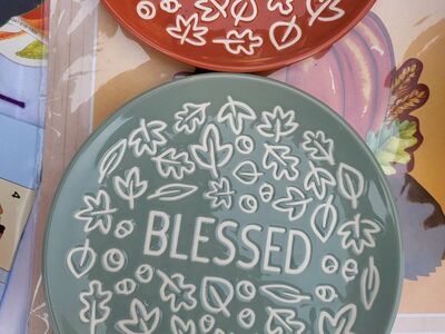 4 inch Ceramic Plates set of 2