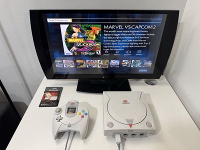 Sega Dreamcast Modded W/ Gdemu + Sd Card 256gb W/ Games