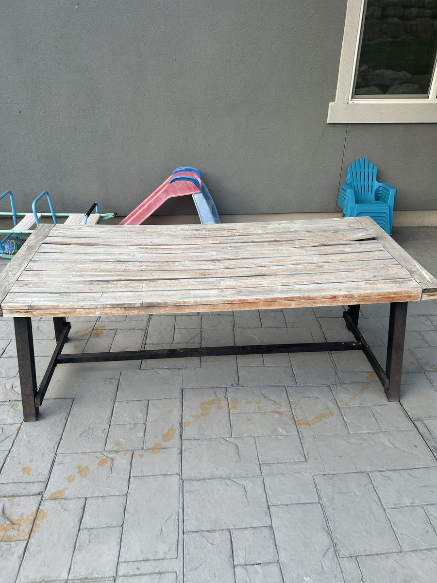 Outdoor dining table