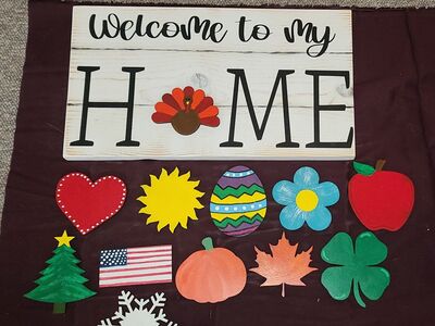 'Welcome to my Home' sign