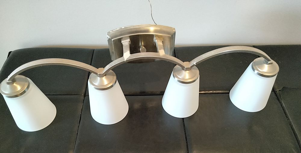 Mirror Vanity Lighting 4 Lights, Used