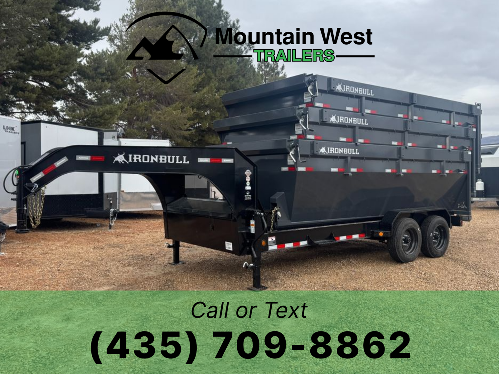 2026 Iron Bull 7X16-16K Gooseneck Roll-Off Trailer w/ 3 Bin Bundle