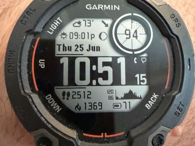 Garmin Instinct Rugged Outdoor GPS Watch - Instinct E, Graphite Gray, Excellent Condition