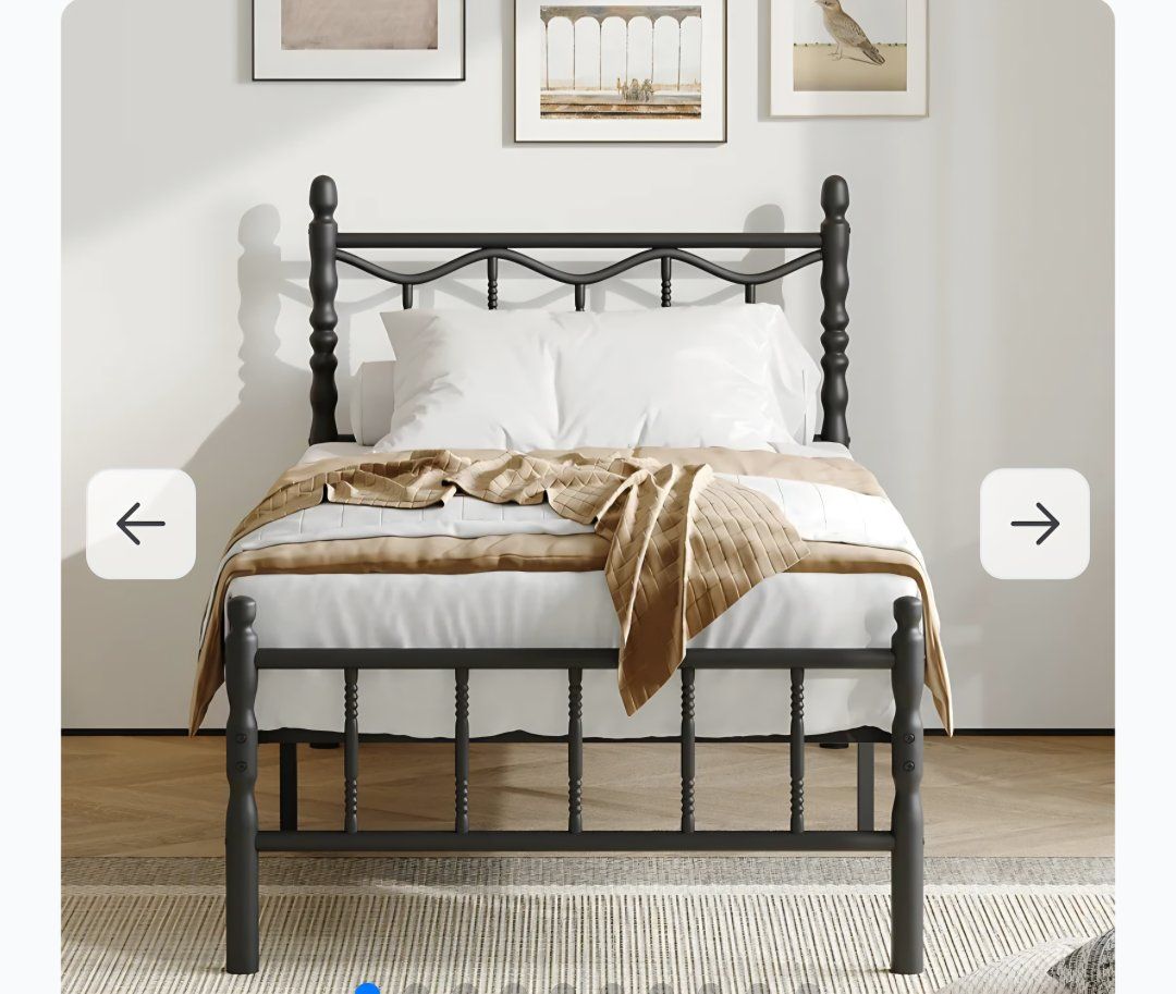 New Full Size Bed Frame with Headboard and Footboard, Under-Bed Storage, Platform Bed No Box Spring Needed.