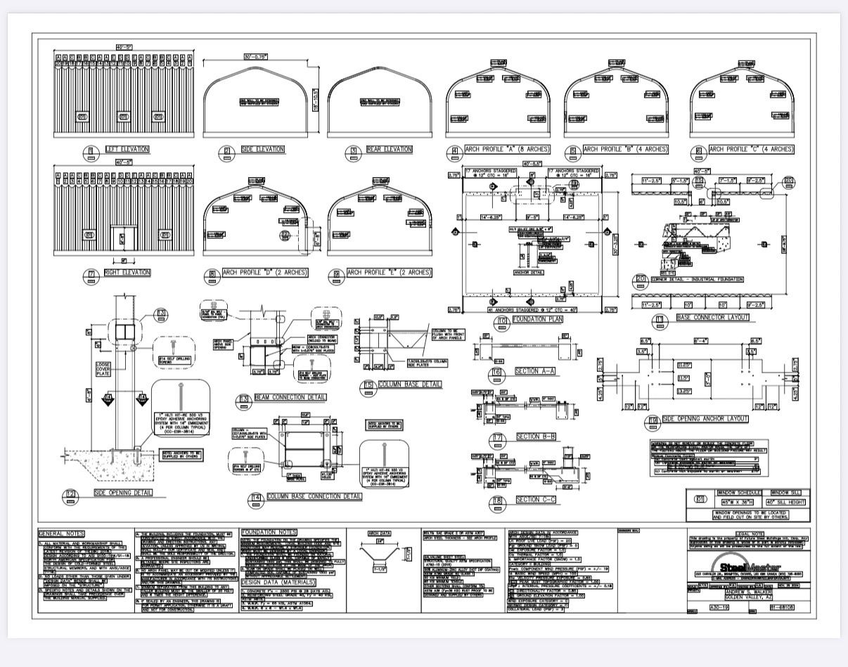 30x40 SteelMaster CUSTOM Metal Building – NEW – Windows + Sliding Door – $26K Value