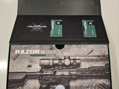 Vortex Razor HD Gen III Riflescope - New in Box with Manuals