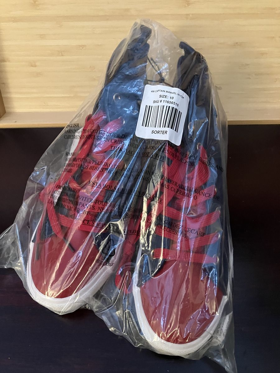 Brand new Captain Marvel high top sneakers