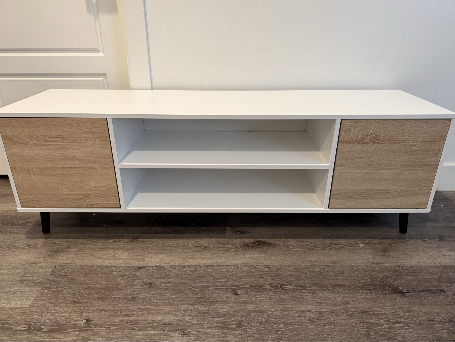 Brand New Modern White TV Entertainment Stand