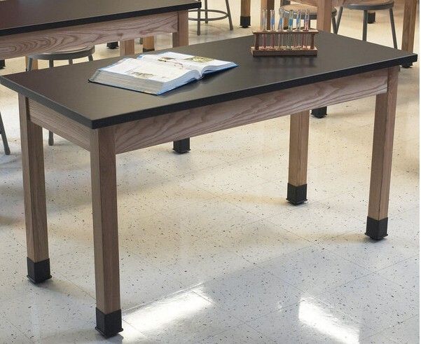 New - National Public Seating 24" W x 48" L x 30" H Science Lab Table