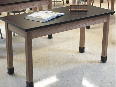 New - National Public Seating 24" W x 48" L x 30" H Science Lab Table