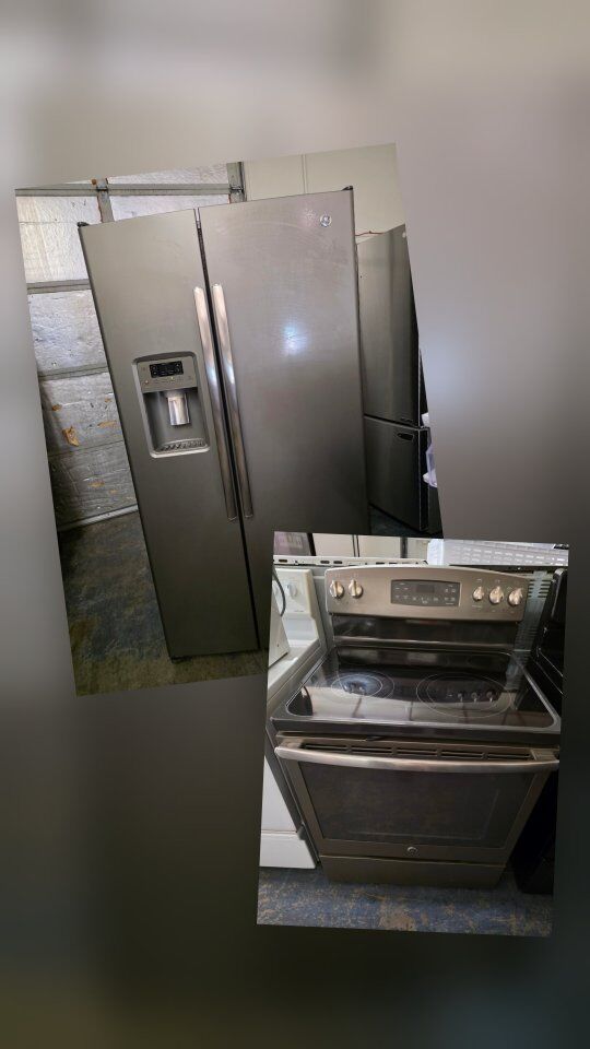 ge refrigerator and electric stove