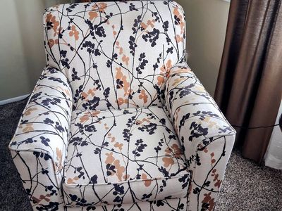 2 swivel rocking chairs