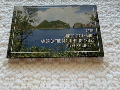 2020 United States Mint America The Beautiful Quarters Silver Proof Set - Original Box & COA