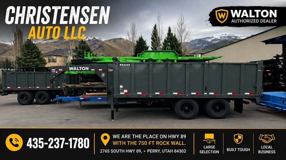 New Walton Deck Over Goose Neck Dump Trailer heavy duty 14 ply tire upgrade