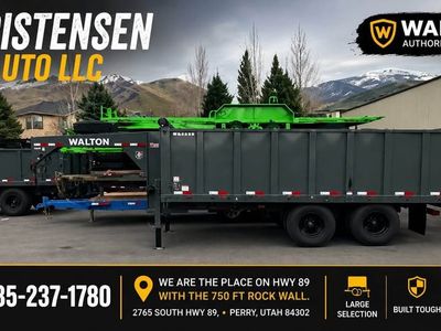 New Walton Deck Over Goose Neck Dump Trailer heavy duty 14 ply tire upgrade