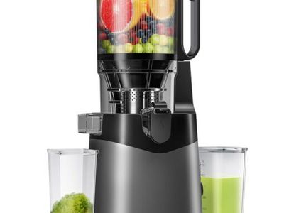 LUIXXN Cold Press Juicer, 5.8 Extra Large Feed Chute Fit Whole Fruits/Vegetables