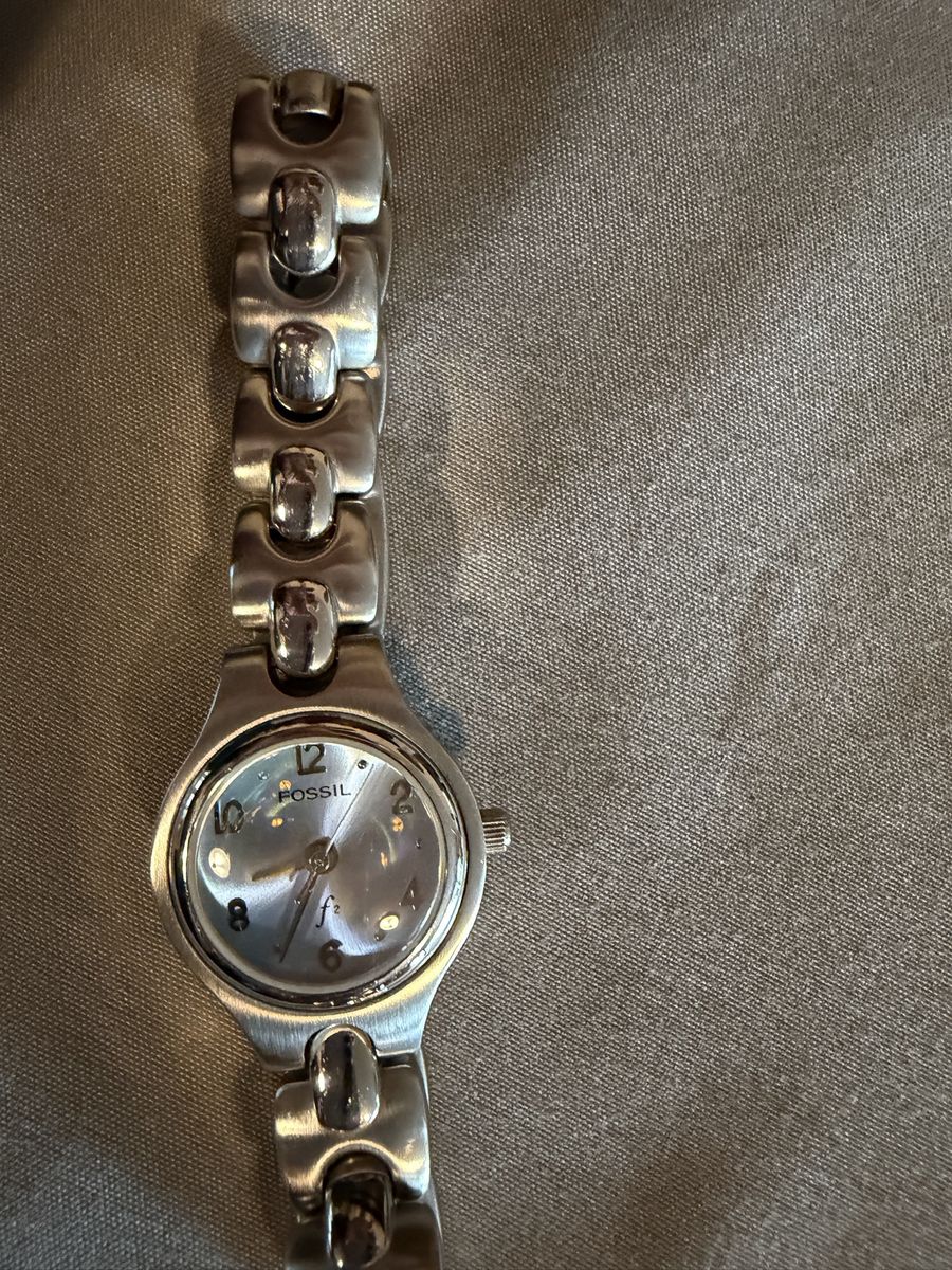 Fossil Forever ES-9075 Women's Silver-Tone Stainless Steel Watch 100 FT Water Resistant