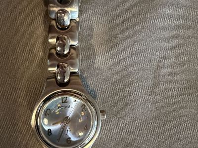 Fossil Forever ES-9075 Women's Silver-Tone Stainless Steel Watch 100 FT Water Resistant