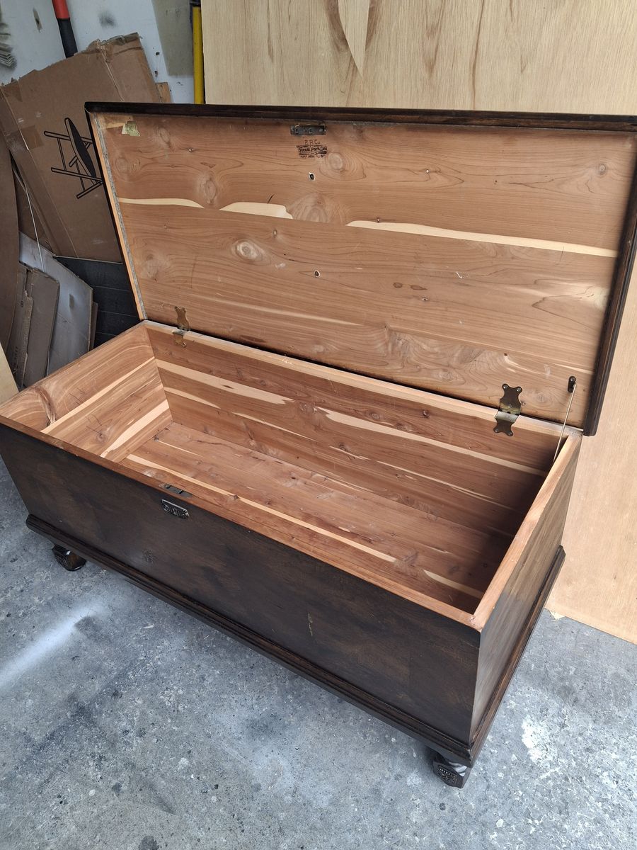 large 1950 cedar hope chest