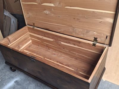 large 1950 cedar hope chest