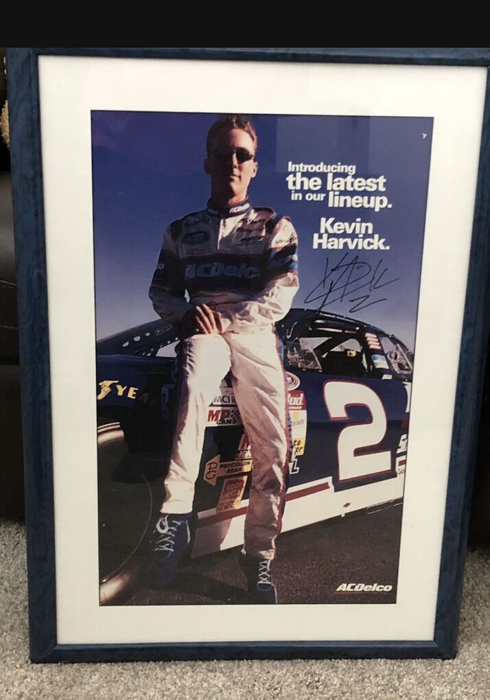 Autographed Kevin Harvick Framed Posters