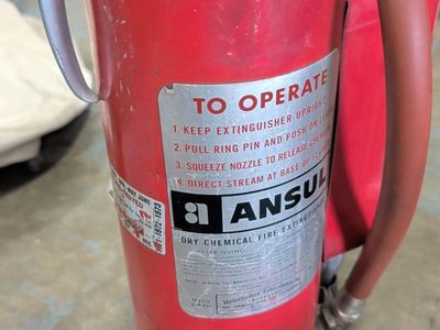Vintage Ansul Dry Chemical Fire Extinguisher Red Collectible