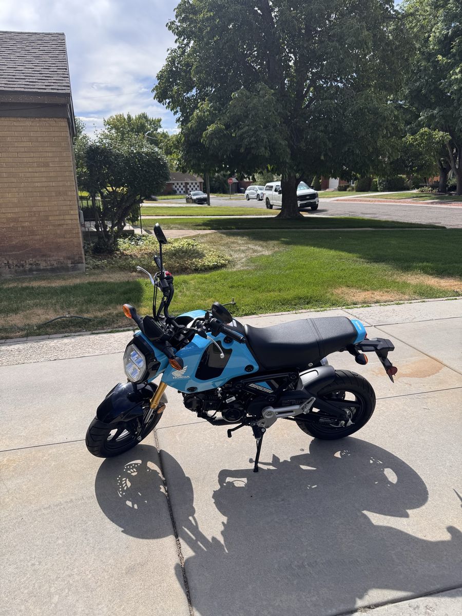 2024 Honda Grom 125cc Motorcycle ABS - Blue, Excellent Condition, Very Low Mileage