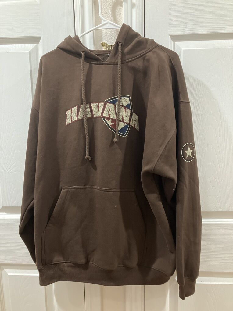 Vintage Brown Havana Hoodiewith Pockets