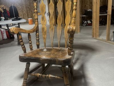 ANTIQUE GRANDFATHER ROCKER
