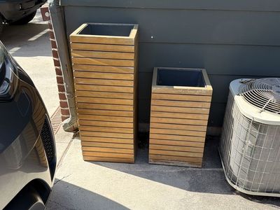 Modern Wood Planter Boxes