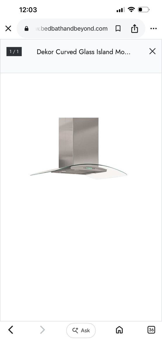 30” Arietta Tempered Glass and Stainless Steel Range Hood